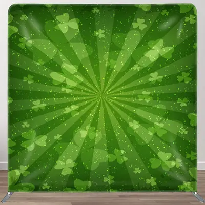 Aperturee Lucky Clover Green Bokeh St Patricks Day Backdrop - Aperturee