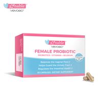 Gynable Female Probiotics, HPV & Odor, Tightening & Moistening - 30 Count (Pack of 1) with Organic Selenium, Vitamin C, Folic...