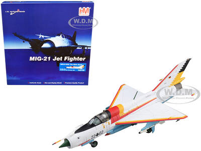 Mikoyan-Gurevich MIG-21SPS The White Shark Fighter Aircraft 22+02 JG-1 Drewitz Air Base Germany (1990) Air Power Series 1/72 ...