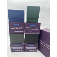 Lenayuyu 4 pack Card Deck Box for MTG Cards, Card Storage Box Fits 100+ Single Sleeved Cards, PU Leather TCG Card Deck Case H...