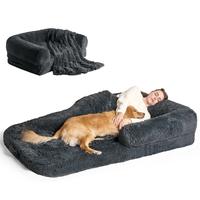 EHEYCIGA Foldable Human Dog Bed for Adult, Orthopedic Memory Foam Dog Bed for Humans, Waterproof Human Dog Bed for People, Fa...