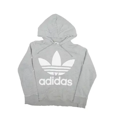 ADIDAS 2018 Hoodie Grey Pullover Womens UK 16