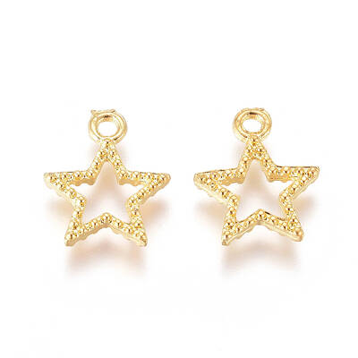Alloy Open Back Bezel Charms