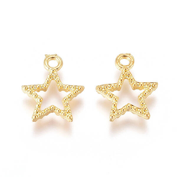 Alloy Open Back Bezel Charms