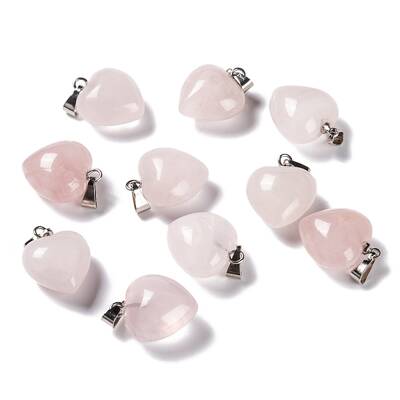 Natural Rose Quartz Pendants