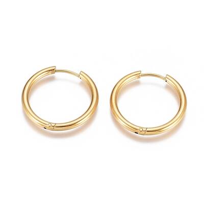Ion Plating(IP) 304 Stainless Steel Huggie Hoop Earrings
