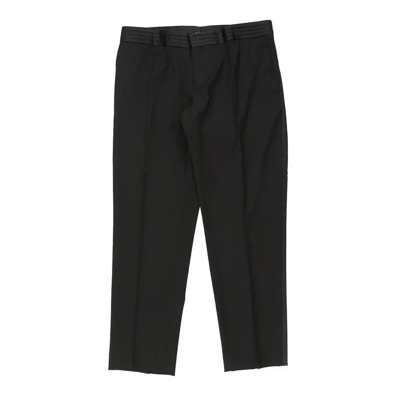 Dolce & Gabbana Trousers - 36W UK 14 Black Wool Blend | Size: UK 14