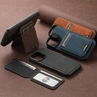 [FREE!SHIP] Luxury Retro Style Shockproof Magnetic Removable 2 in 1 Leather Wallet Card Slot Phone Case Stand Cover For iPhon...