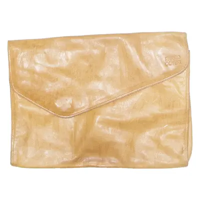 ENRICO COVERI Womens Clutch Bag Brown Leather