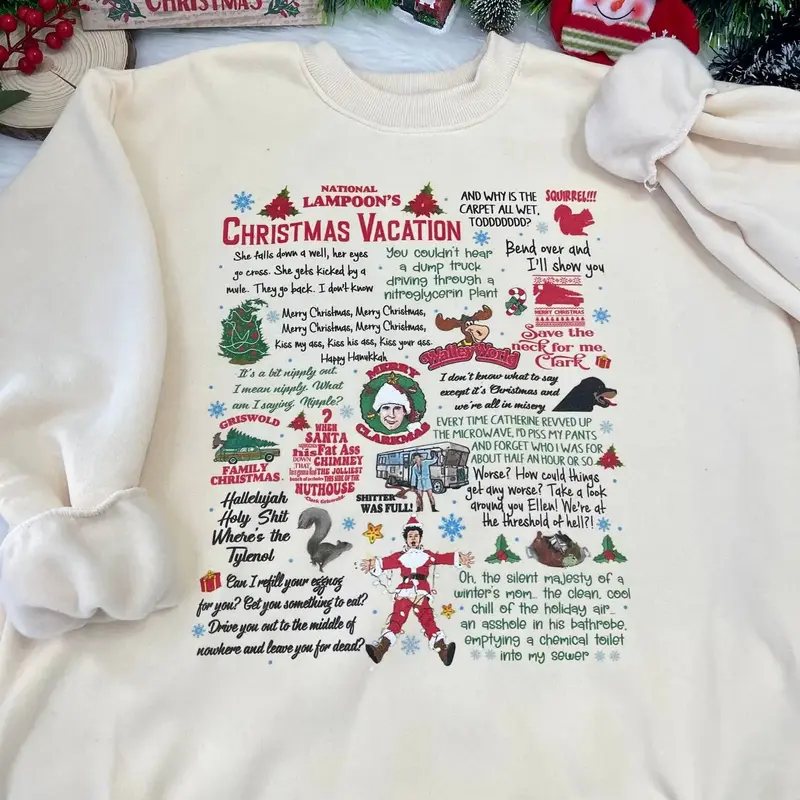 National Lampoon's Christmas Vacation Sweatshirt, Christmas Vacation Quotes, National Lampoons Vacation