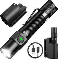 UltraFire T5 Tactical Flashlight Law Enforcement Outdoor Camping Hiking Essential LED Holding Flashlight 1800 Lumens Super Br...