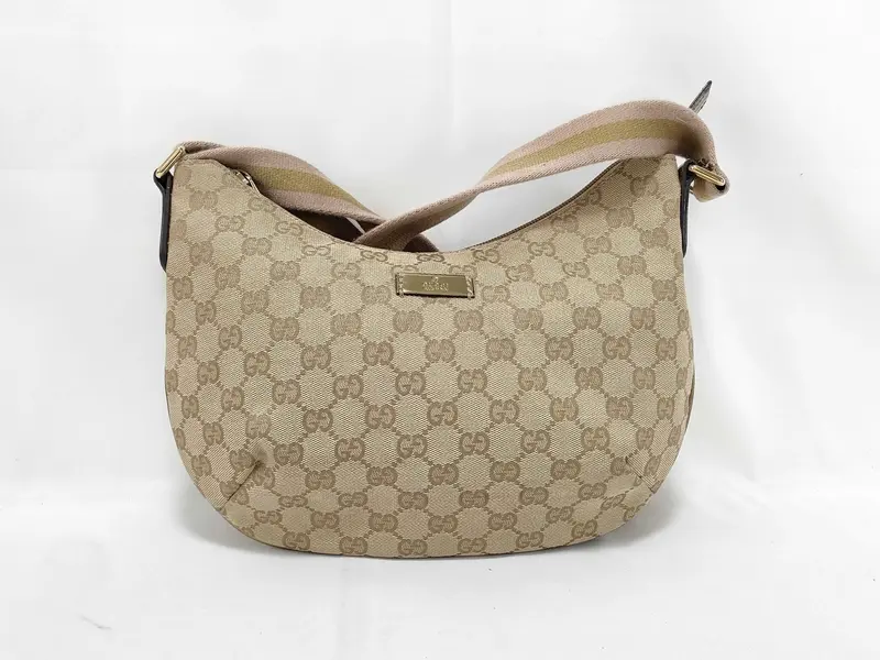 Pre-owned GUCCI PVC Shoulder Bags GG Canvas Sherry Line Shoulder Bag Shoulder Bag