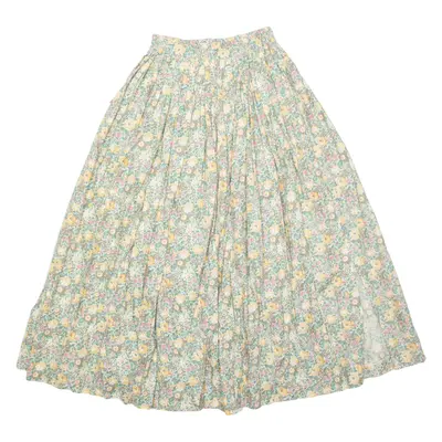 HAMMER Womens A-Line Skirt Green Long Floral XXS