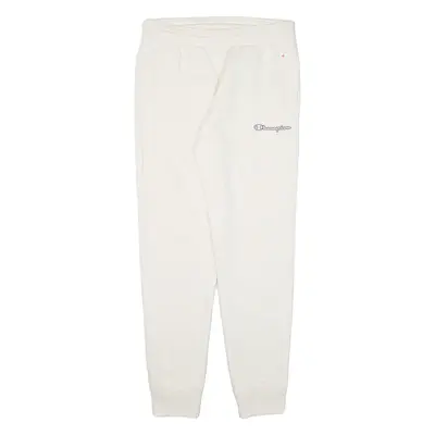 CHAMPION Womens Joggers Cream Tapered S W30 L30