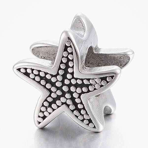304 Stainless Steel European Beads