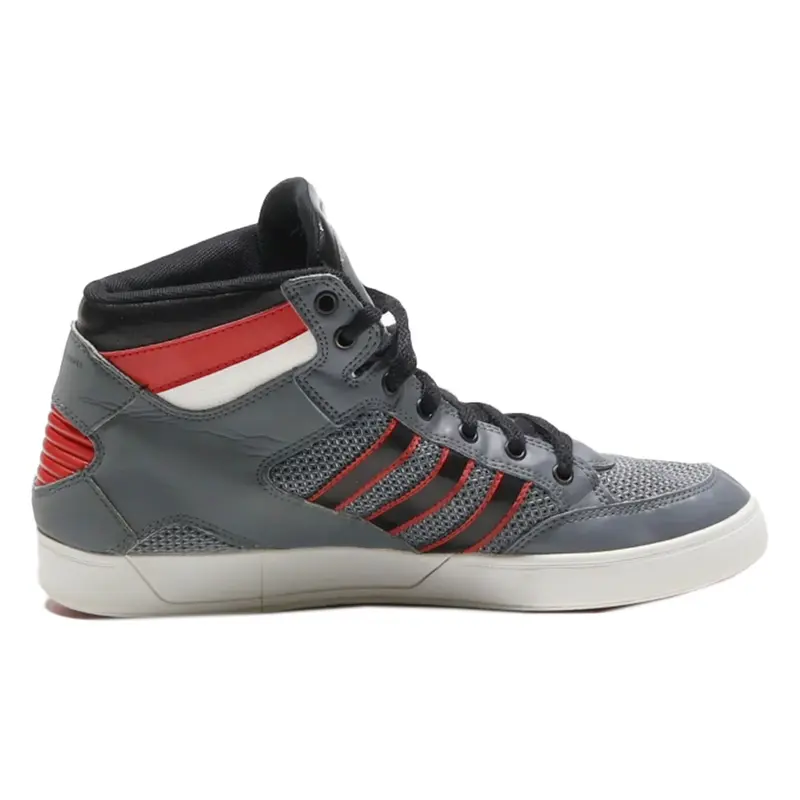 ADIDAS High Top Trainers Grey Synthetic Mens UK 8