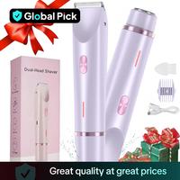 Mother's Day Gift, Electric Hair Trimmer for Women, 1 Box Rechargeable 2 in 1 Body & Facial Diffuser Hair Removal Double Head...