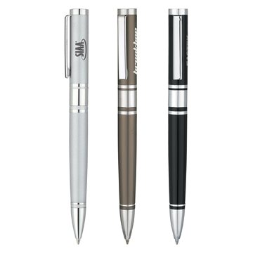 25 Custom Mirada Ballpoint Pen - Solid Brass
