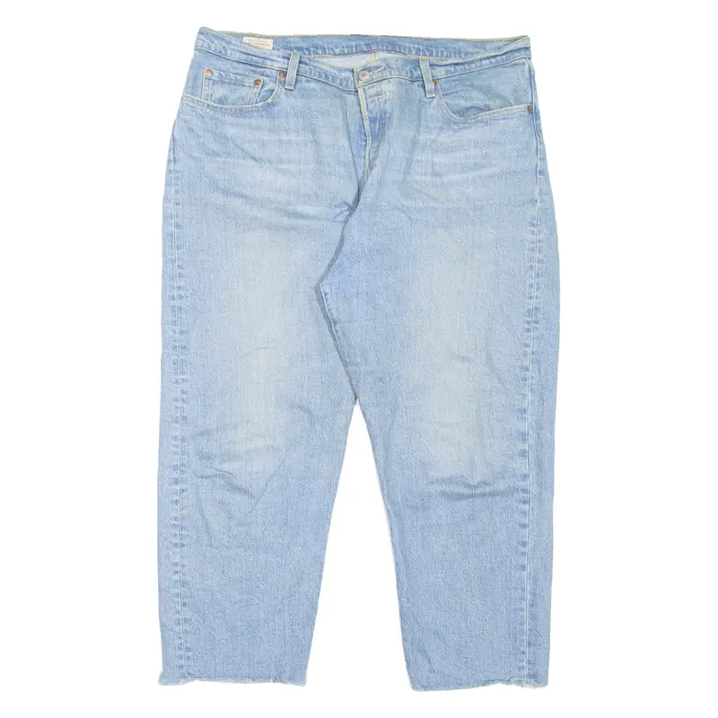 LEVI'S 501 BIG E Jeans Womens Blue Regular Straight Stone Wash W38 L25