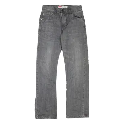 LEVI'S 514 Womens Jeans Grey Regular Straight W25 L27