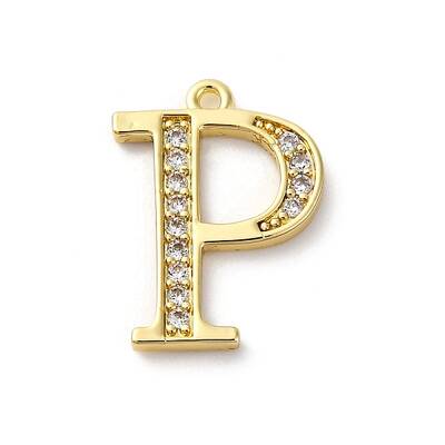 Rack Plating Brass Micro Pave Cubic Zirconia Pendant