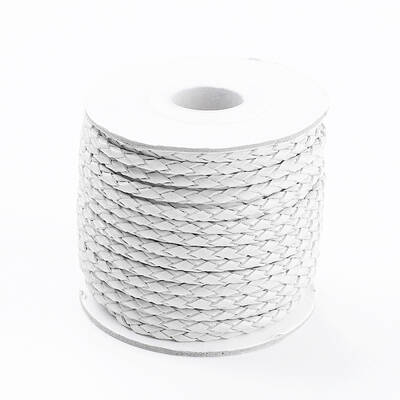 Round Braided Cowhide Cords