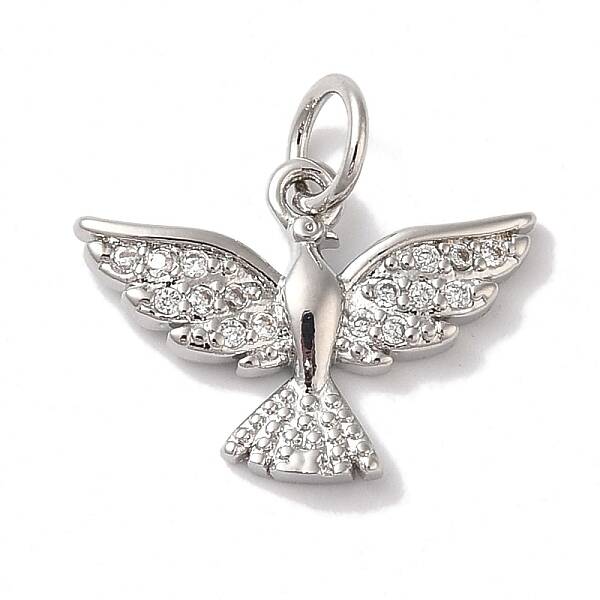 Rack Plating Brass & Cubic Zirconia Pendants