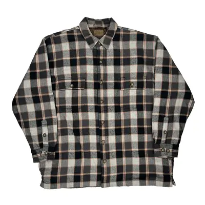 St. Johns Bay Checked Overshirt - XL Multicoloured Cotton