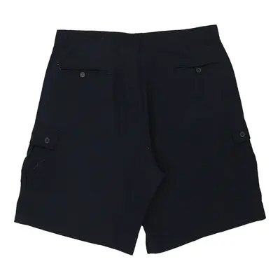 Gold Short Cargo Shorts - 36W 9L Navy Cotton