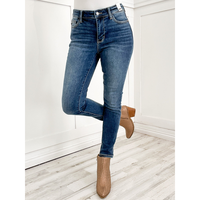 Judy Blue LITTLE MISS SUNSHINE Mid-Rise Thermal Skinny Jeans