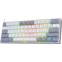 Redragon K617 Fizz 60% Wired RGB Gaming Keyboard, 61 Keys Hot-Swap Compact Mechanical Keyboard, Linear Red Switch, Pro Driver...