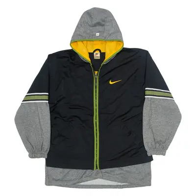NIKE Mesh Lined Hoodie Black Full Zip Boys M