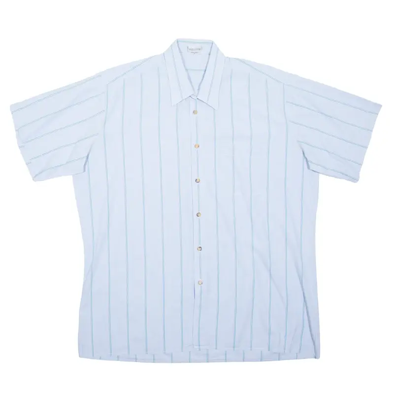 Mens Shirt Blue Striped M