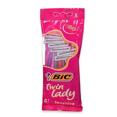 Bic Twin Lady Razor 6Pcs
