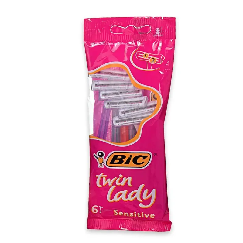 Bic Twin Lady Razor 6Pcs