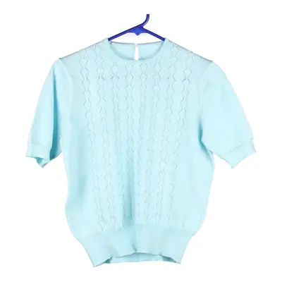 Unbranded Top - Large Blue Cotton Blend