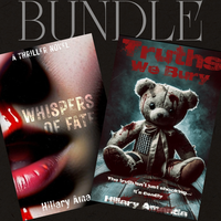 Book Bundle - Psychological Thriller 2 Pack Author Signed Whispers of Fate and Truths We Bury by Hiliary Amanda