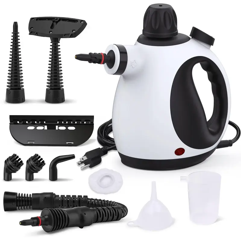 KOITAT Handheld Steam Cleaner for Home with 10 Accessory Kit, Multipurpose Portable pressure  Steamer Cleaning  to Remove Gri...