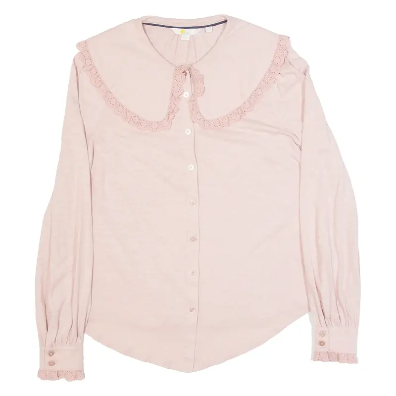 BODEN Womens Shirt Pink Collared Long Sleeve UK 12