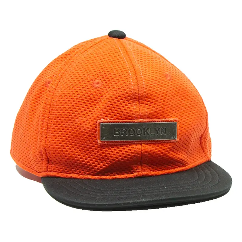 RIVER ISLAND BROOKLYN Boys Snapback Cap Orange Spotted M