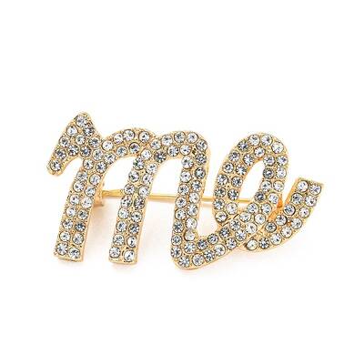 Alloy Rhinestone Brooches