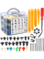 925pcs Car Bumper Retainer Clips Plastic Rivets Fasteners Rod Clip, 26 Most Popular Sizes Auto Push Pin Rivets Set Car Body p...