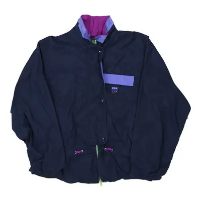1980s In Sport Jacket - Medium Navy Polyester