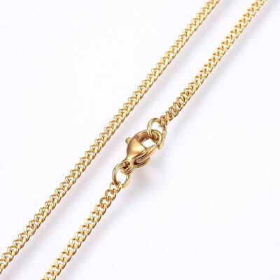 304 Stainless Steel Curb Chain Necklaces