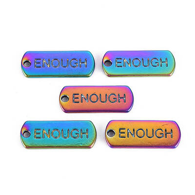 Rainbow Color Alloy Charms