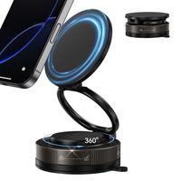 360° Adjustable Vacuum Magnetic Phone Holder, Suction Cup Phone Mount for Magsafe, Portable Cell Phone Holder for Car,Makeup...