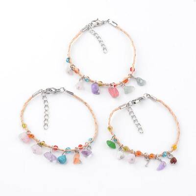 Mixed Stone Charm Bracelets