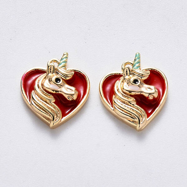Brass Enamel Pendants
