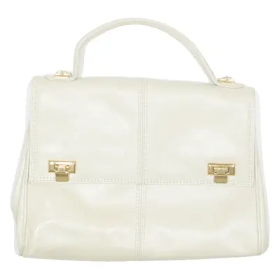 STAR MODELL Womens Shoulder Bag Cream Leather 90s