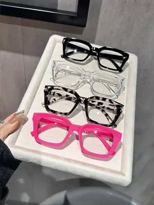 Women's Fashionable Leopard Pattern Eyeglasses, Trendy Casual Eyeglasses for Everyday Use, Fashion Accessories for Outdoor Ac...